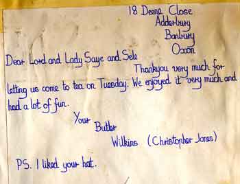 Thank you letter