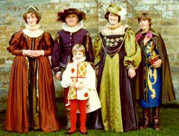 The Fiennes family dress up as Elizabethans The Fiennes family dress up as Elizabethans