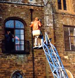 Cameraman on a crane shooting This Land of England for Channel 4 Cameraman on a crane shooting This Land of England for Channel 4