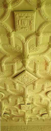 The remarkable ceiling of the Great Parlour The remarkable ceiling of the Great Parlour