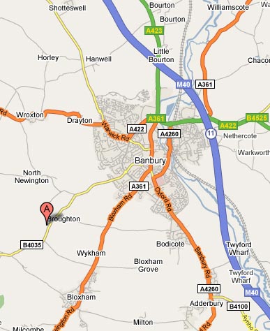 Google Map to Broughton Castle