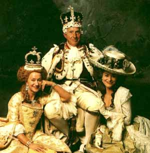 Nigel Hawthorne, Helen Mirren and Amanda Donohoe
